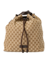Gucci Drawstring BackPack GG Mono, &pound;750, Handbags, Beige, Canvas, Front view